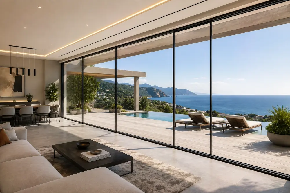 Slim Sliding Doors in Dubai: Space & Light Optimization