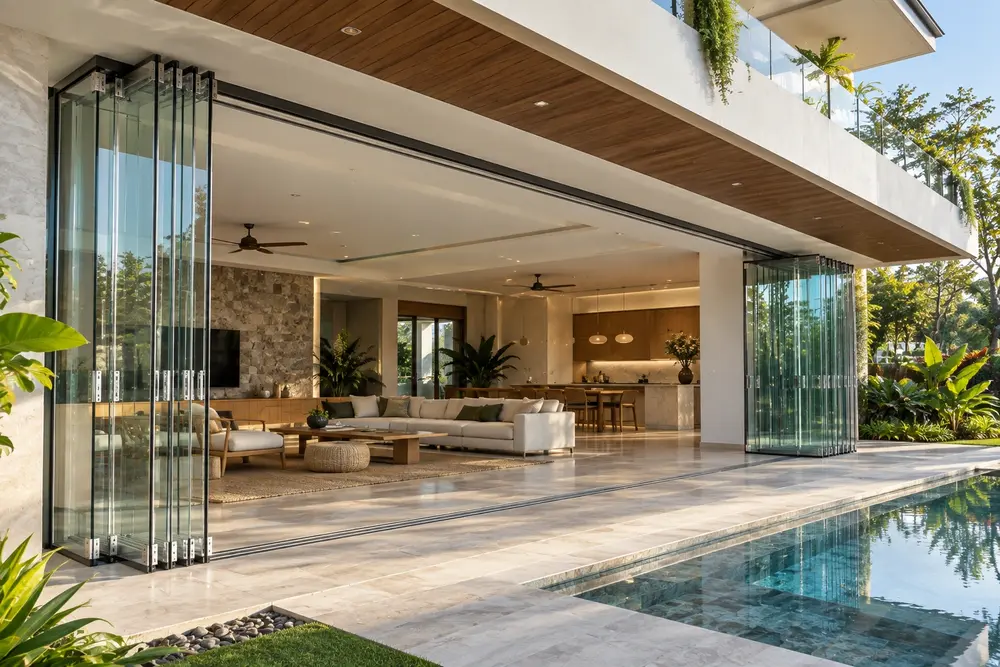 Frameless Bi Folding Doors Dubai: True Cost & Design Guide